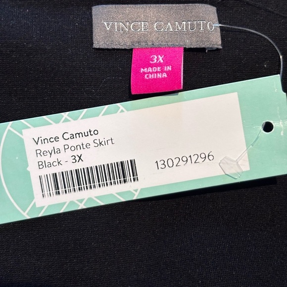 Vince Camuto Reyla Ponte Pencil Skirt Black Plus Size 3X Stretch Work Office - Picture 9 of 12